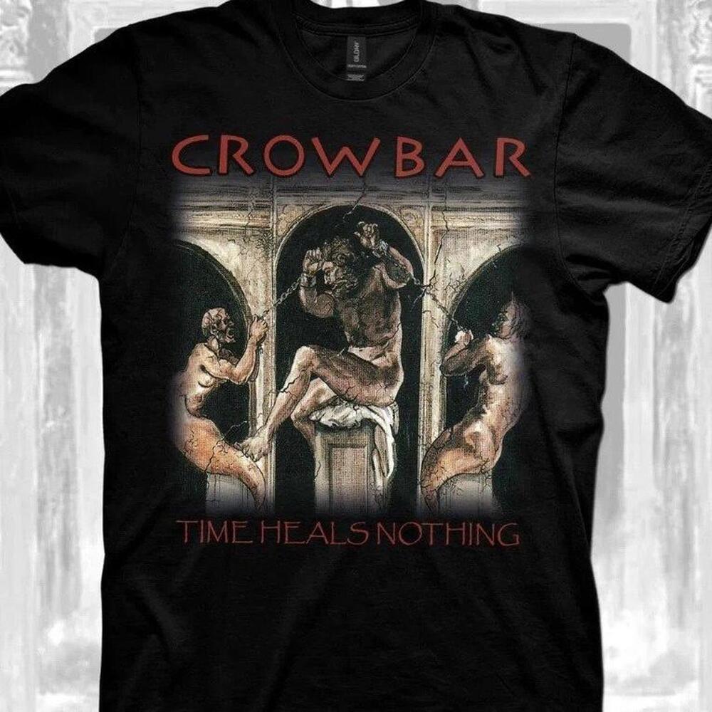 Black Gildan Crowbar Time Heals Nothing T-Shirt